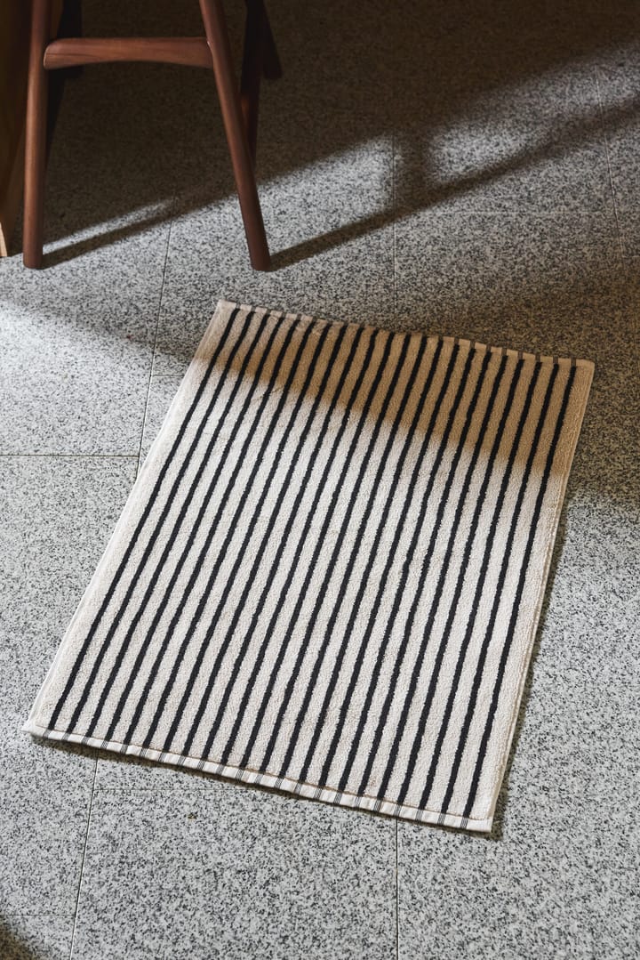 Drift baderomsmatte 50x70 cm, Hvit-svart Scandi Living