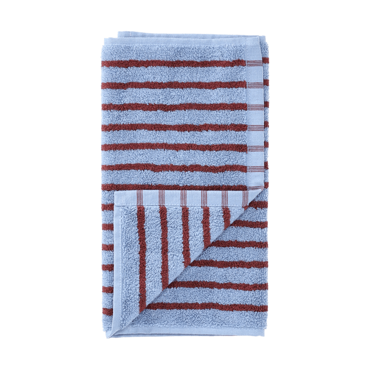 Drift håndkle 30x50 cm - Blå-rød - Scandi Living