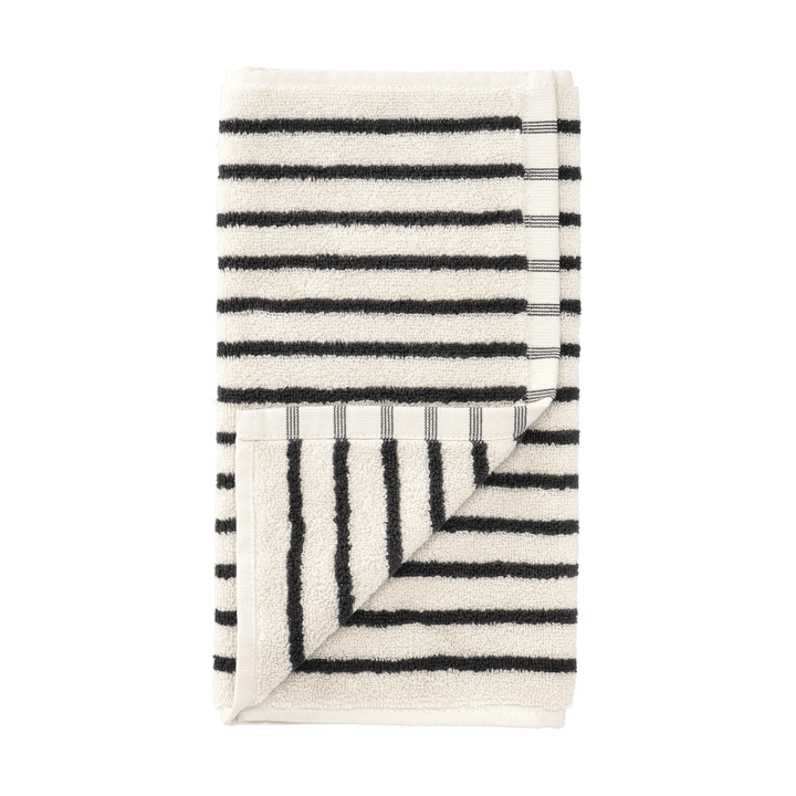 Drift håndkle 30x50 cm - Hvit-svart - Scandi Living