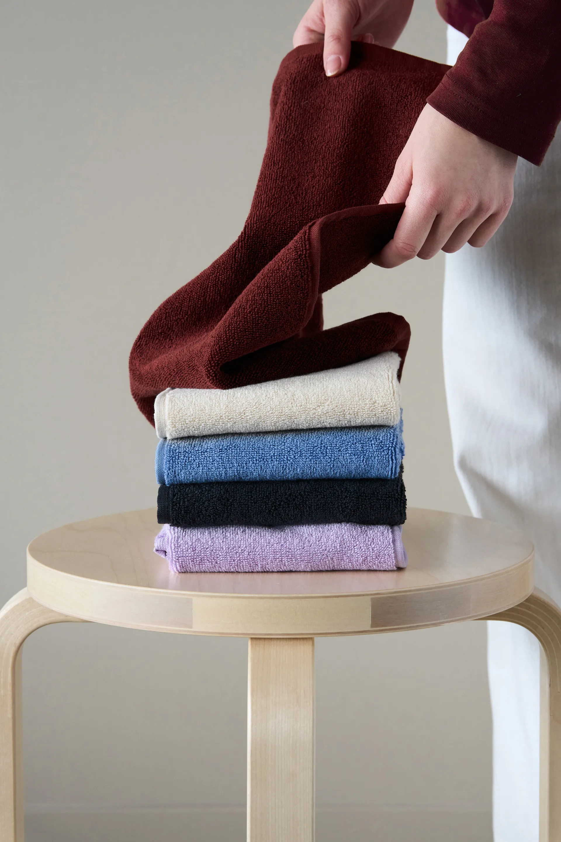 Drift håndkle 30x50 cm, Rød Scandi Living