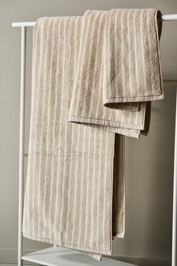 Drift håndkle 50x70 cm - Beige-hvit - Scandi Living