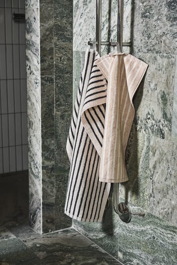 Drift håndkle 50x70 cm - Hvit-svart - Scandi Living
