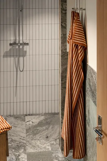 Drift håndklesett 4 deler - Brun-hvit - undefined - Scandi Living