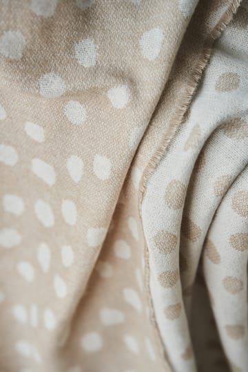 Droplets bomullspledd 130 x 185 cm - Beige - Scandi Living