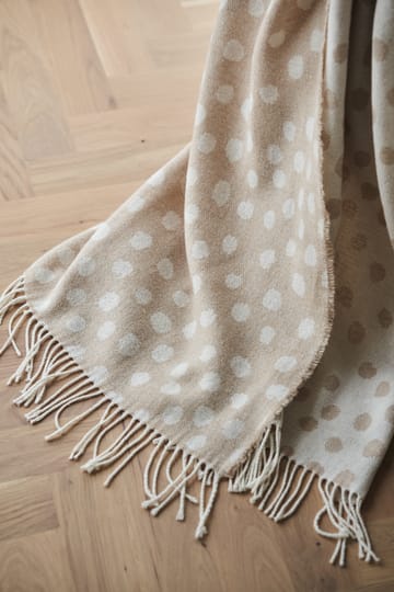 Droplets bomullspledd 130 x 185 cm - Beige - Scandi Living