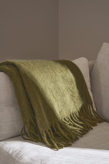Dune mohair pledd 130x170 cm - Olive - Scandi Living