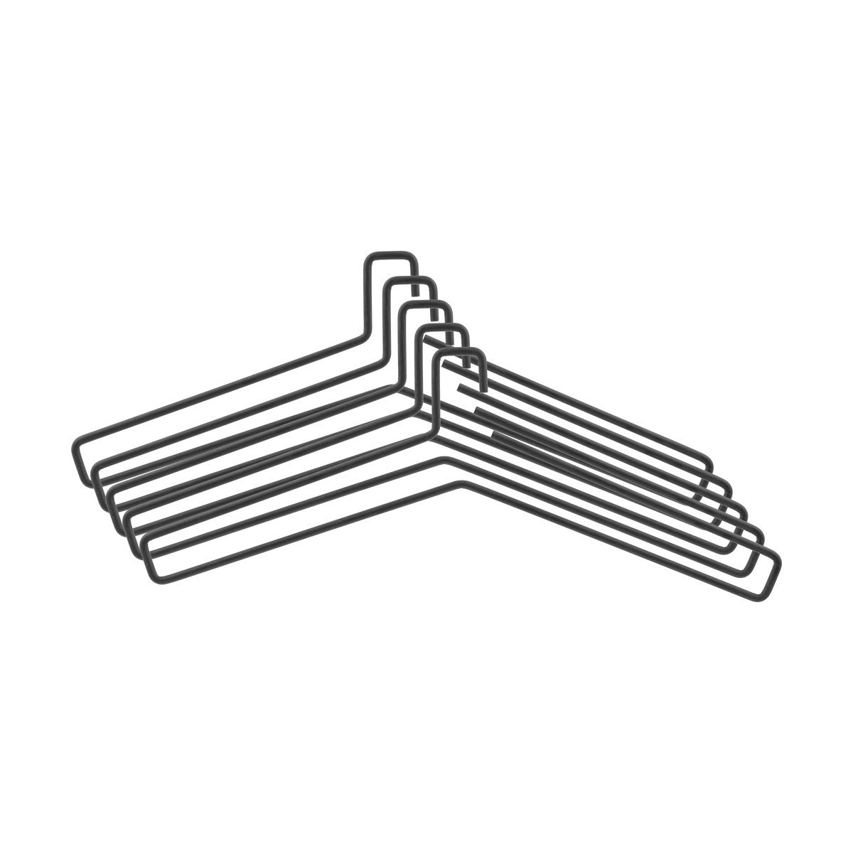 Scandi Living Edge kleshenger 5-pk Black