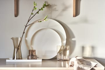 Edgy brett Ø 30 cm - Hvit - Scandi Living