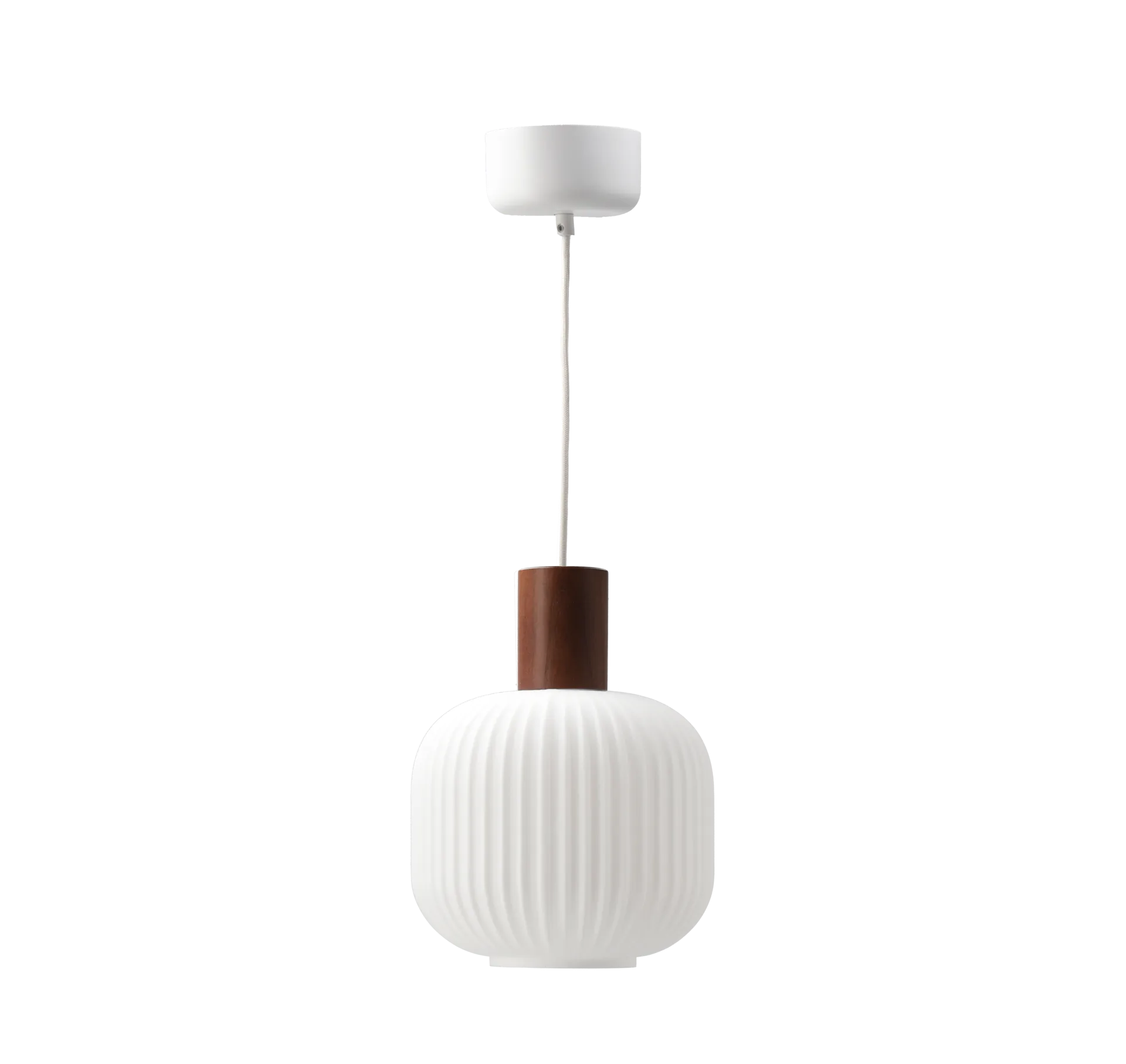 Fair taklampe Ø20cm, Frostat glass-mørkbeiset ask Scandi Living