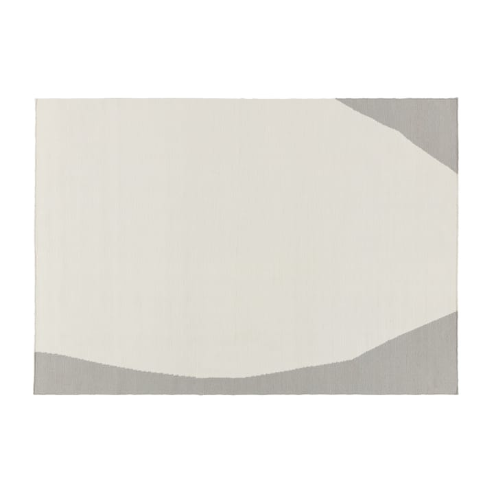 Flow kelimteppe hvit-grå - 170x240 cm - Scandi Living