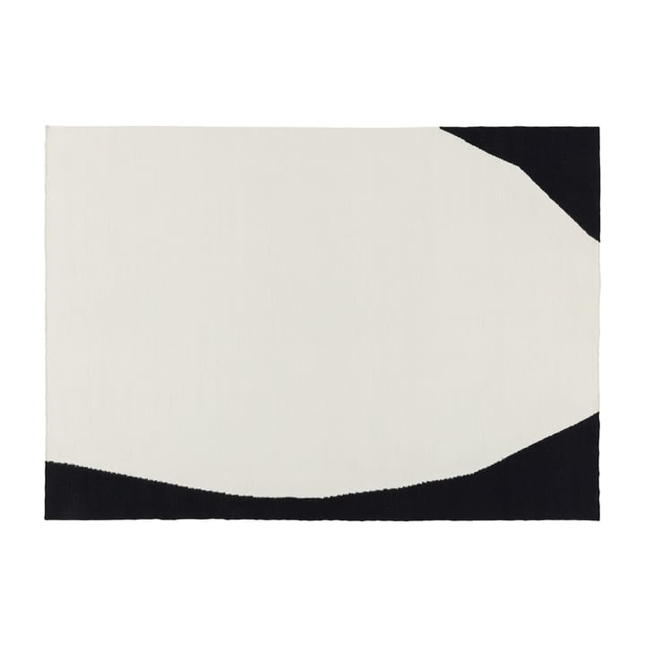 Flow kelimteppe hvit-svart - 170x240 cm - Scandi Living