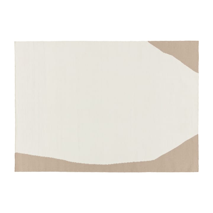 Flow ullteppe hvit-beige - 170x240 cm - Scandi Living