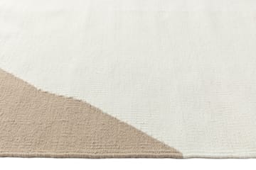 Flow ullteppe hvit-beige - 170x240 cm - Scandi Living