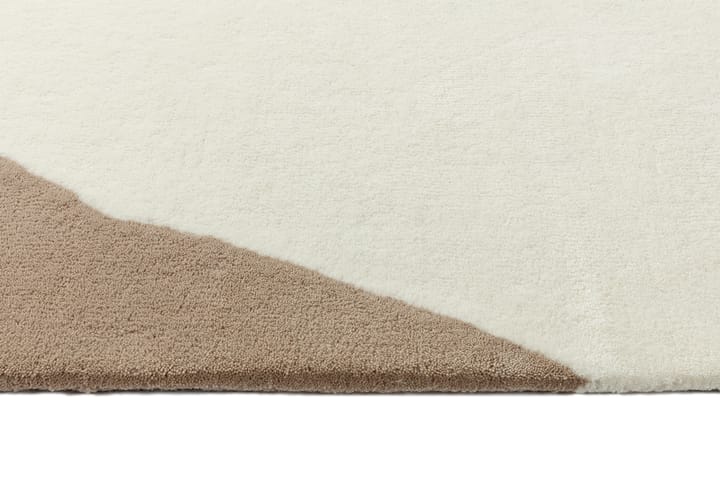 Flow ullteppe hvit-beige - 200x300 cm - Scandi Living