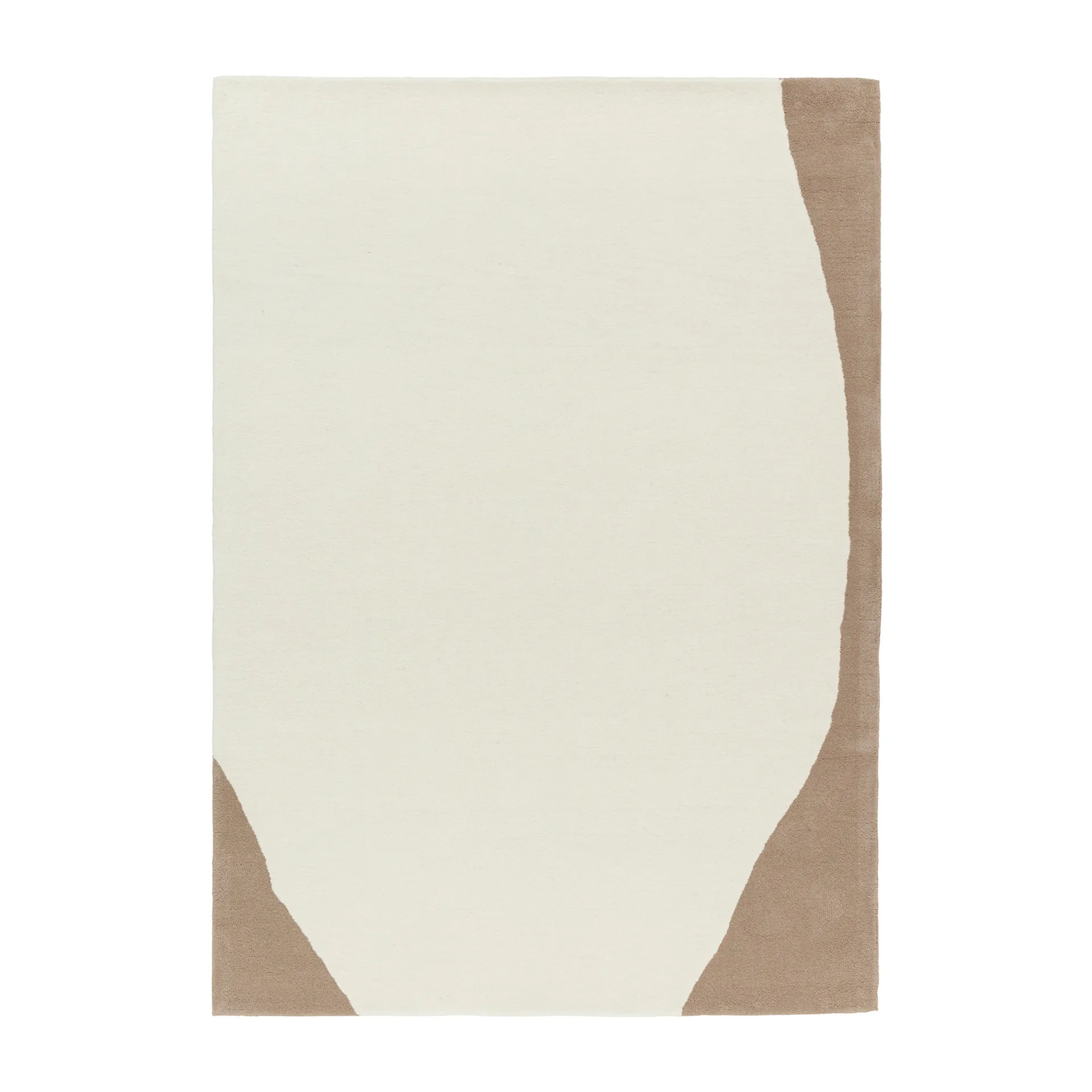 Flow ullteppe hvit-beige, 200x300 cm Scandi Living