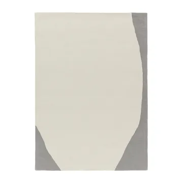 Flow ullteppe hvit-grå - 170x240 cm - Scandi Living