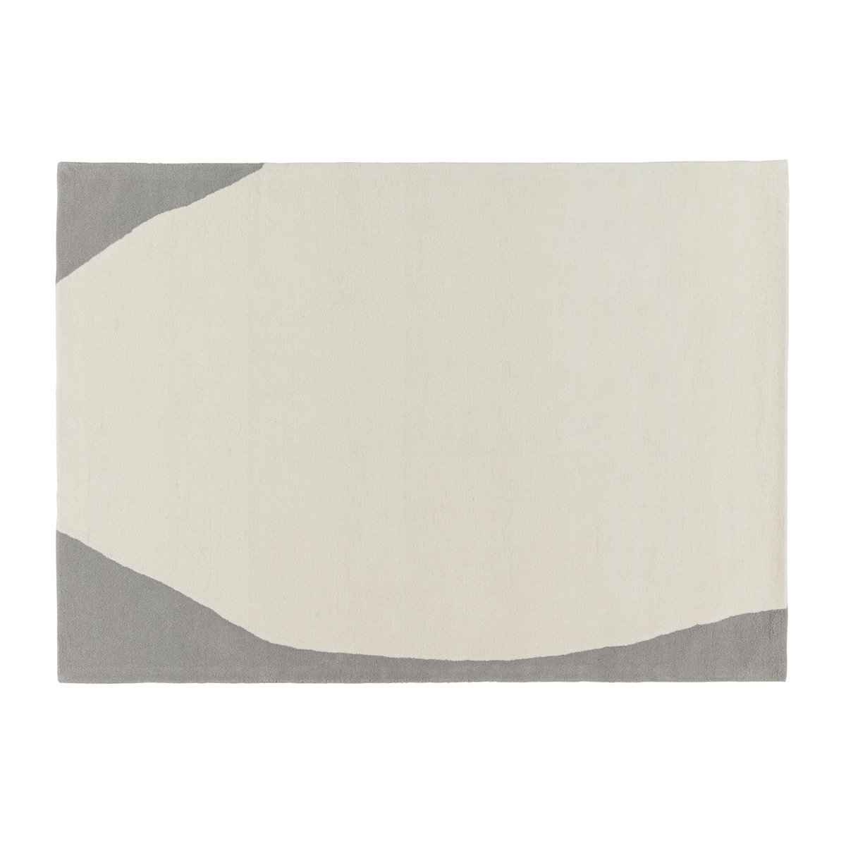 Bilde av Scandi Living Flow ullteppe hvit-grå 170x240 cm
