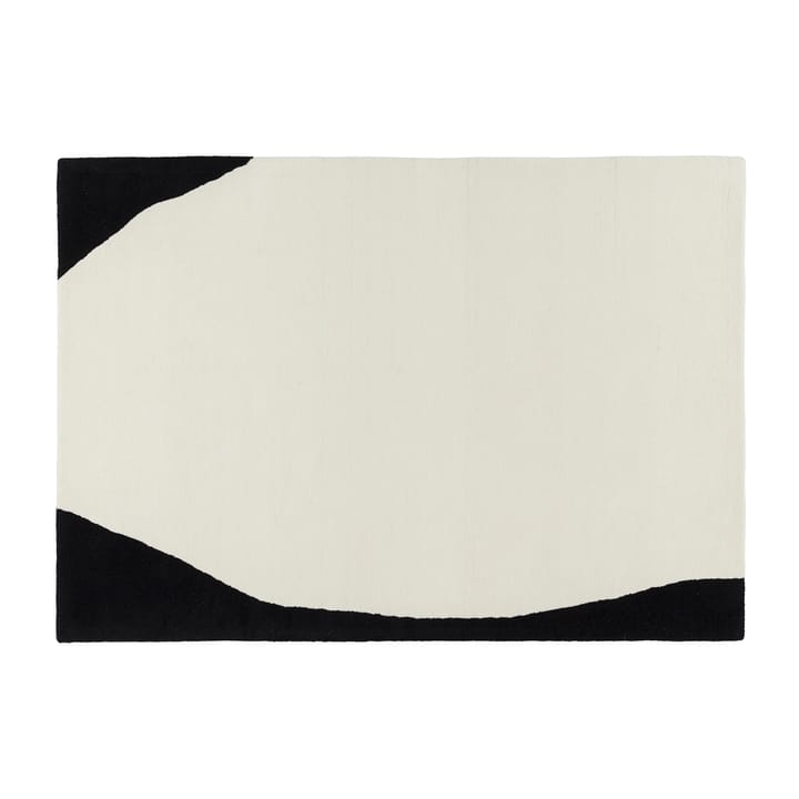 Flow ullteppe hvit-svart - 170x240 cm - Scandi Living
