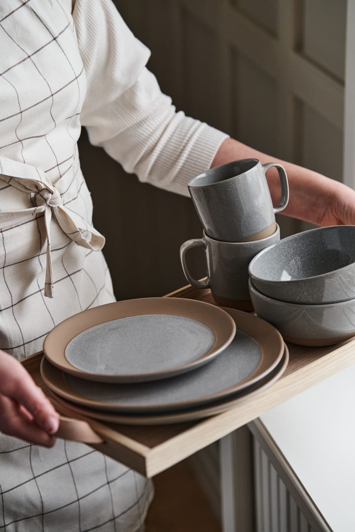 Fossil asjett Ø 21 cm, Grå Scandi Living