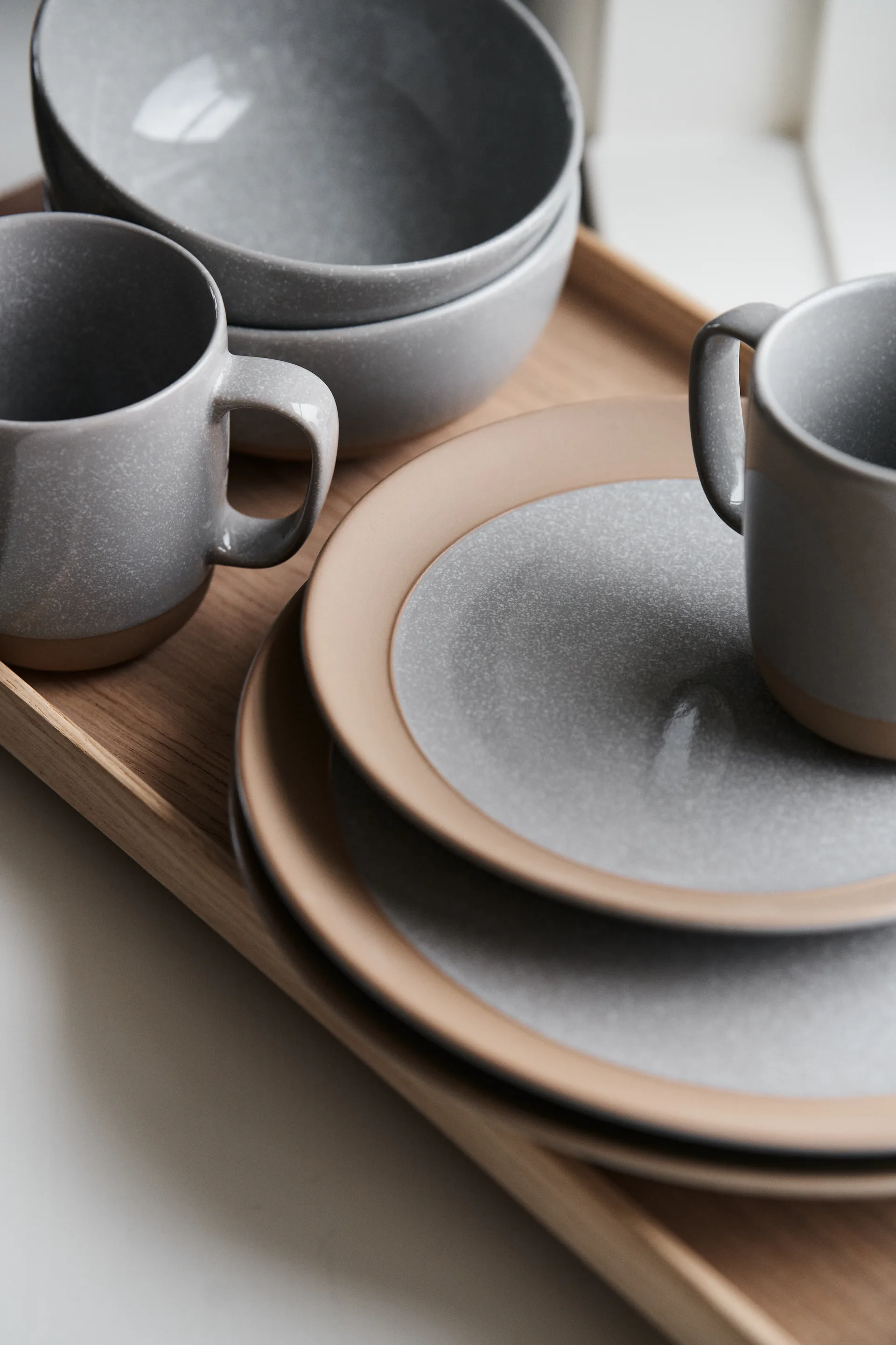 Fossil asjett Ø 21 cm, Grå Scandi Living