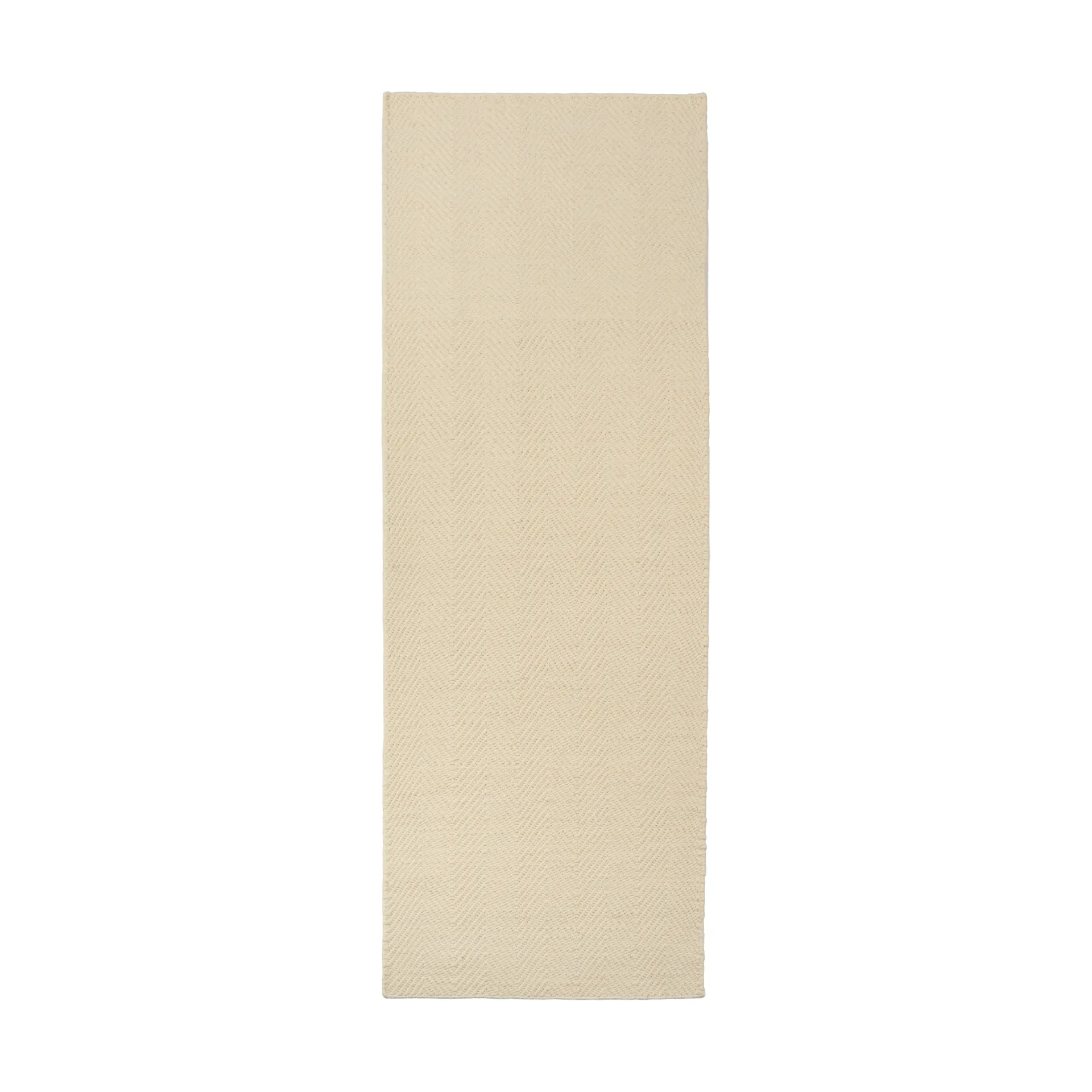 Furrow ullteppe naturhvit, 80x240 cm Scandi Living