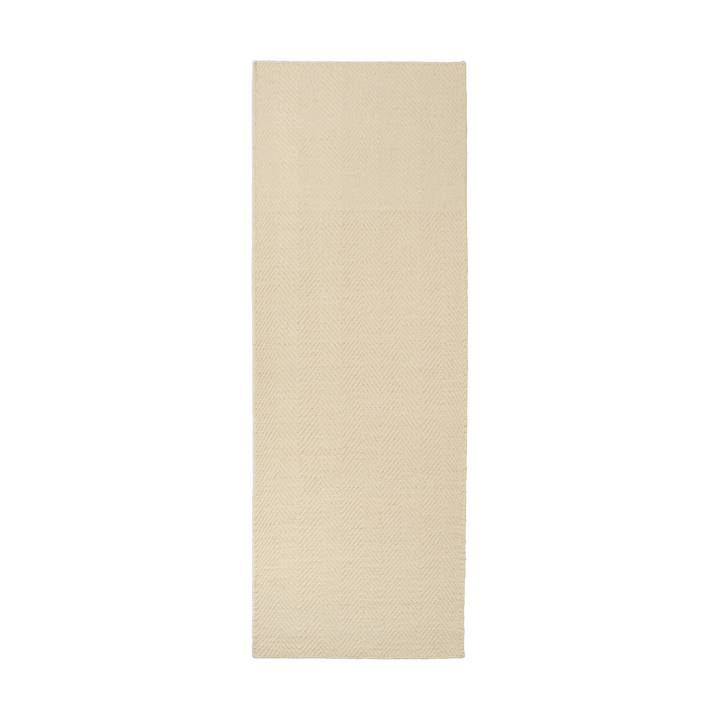 Furrow ullteppe naturhvit - 80x240 cm - Scandi Living