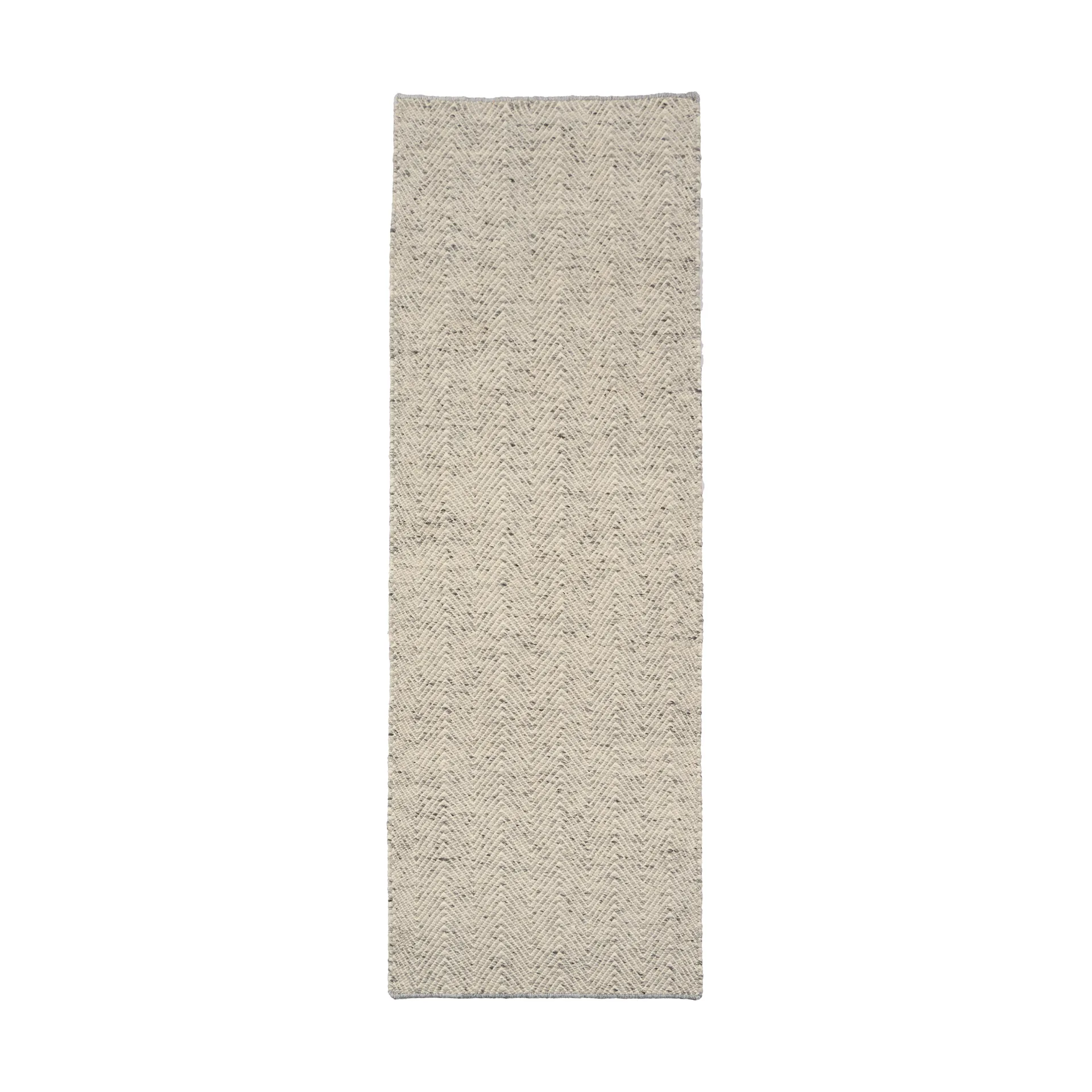 Furrow ullteppe naturvit/grå, 80x240 cm Scandi Living