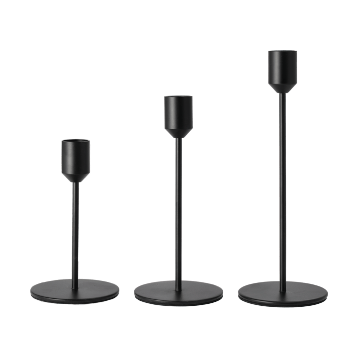 Glare lysestake 18 cm, Svart Scandi Living