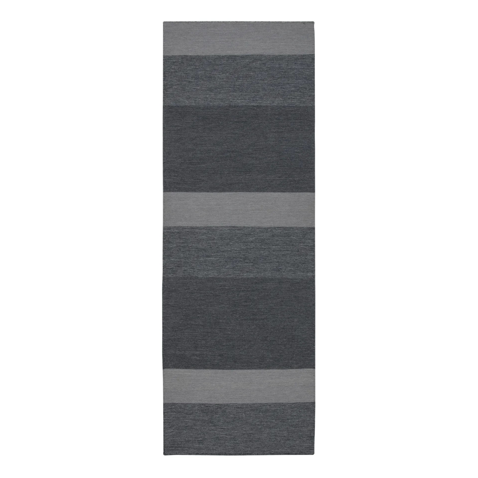 Granite gulvlgulvteppe (ull) mørkegrå, 80x240 cm Scandi Living