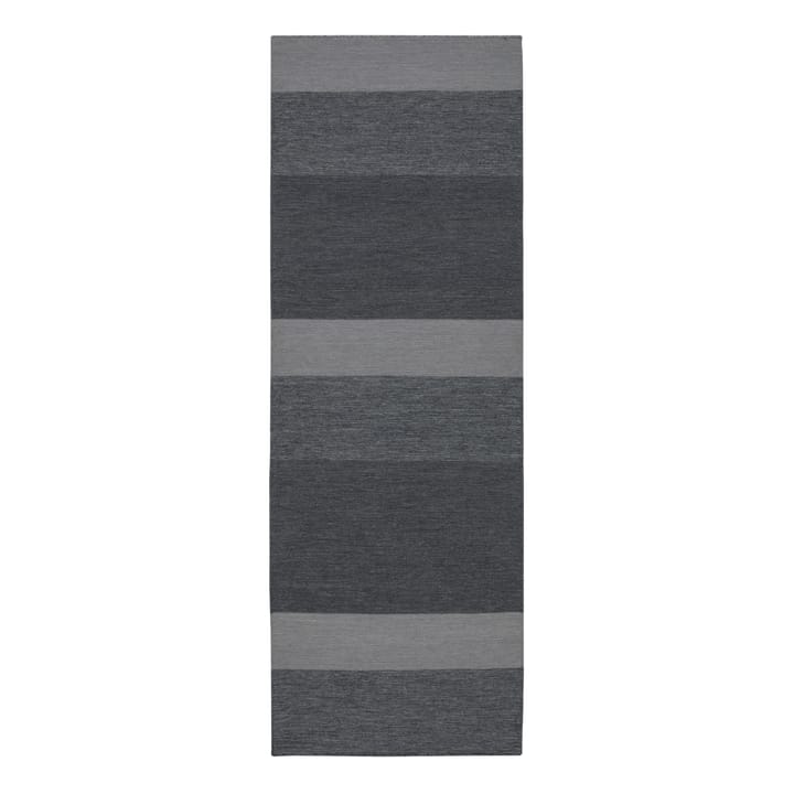 Granite gulvlgulvteppe (ull) mørkegrå, 80x240 cm Scandi Living