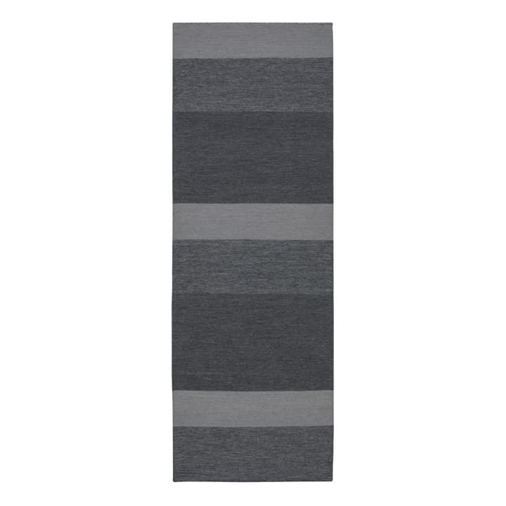 Granite gulvlgulvteppe (ull) mørkegrå - 80x240 cm - Scandi Living