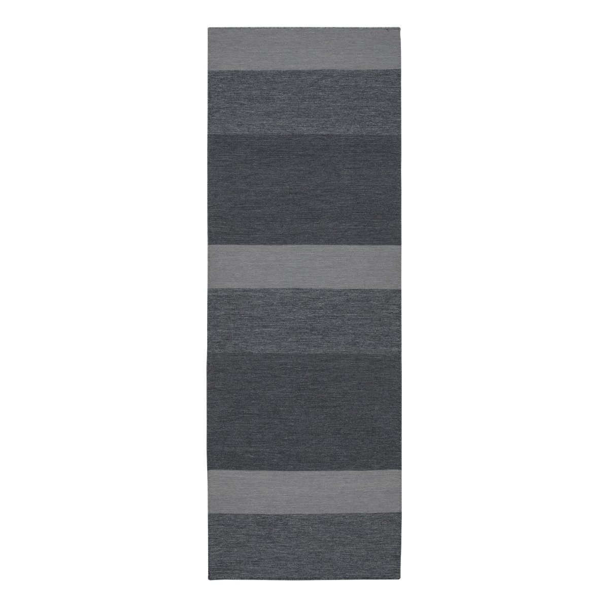 Bilde av Scandi Living Granite gulvlgulvteppe (ull) mørkegrå 80x240 cm