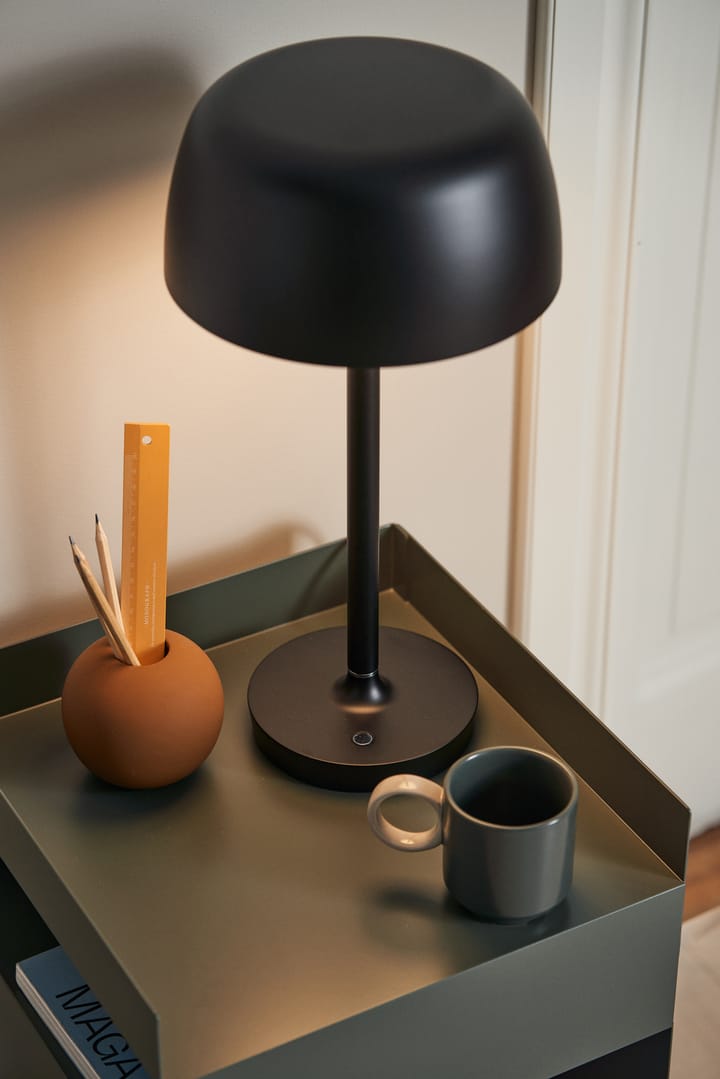 Halo bærbar bordlampe 25,5 cm, Black Scandi Living