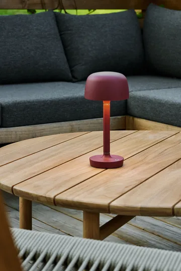 Halo bærbar bordlampe 25,5 cm - Burgundy - Scandi Living
