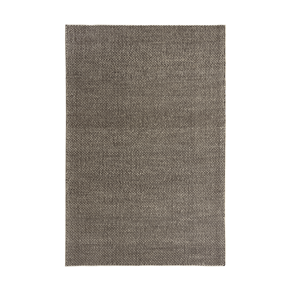 Bilde av Scandi Living Hill ullteppe hvit/brun 170x240 cm
