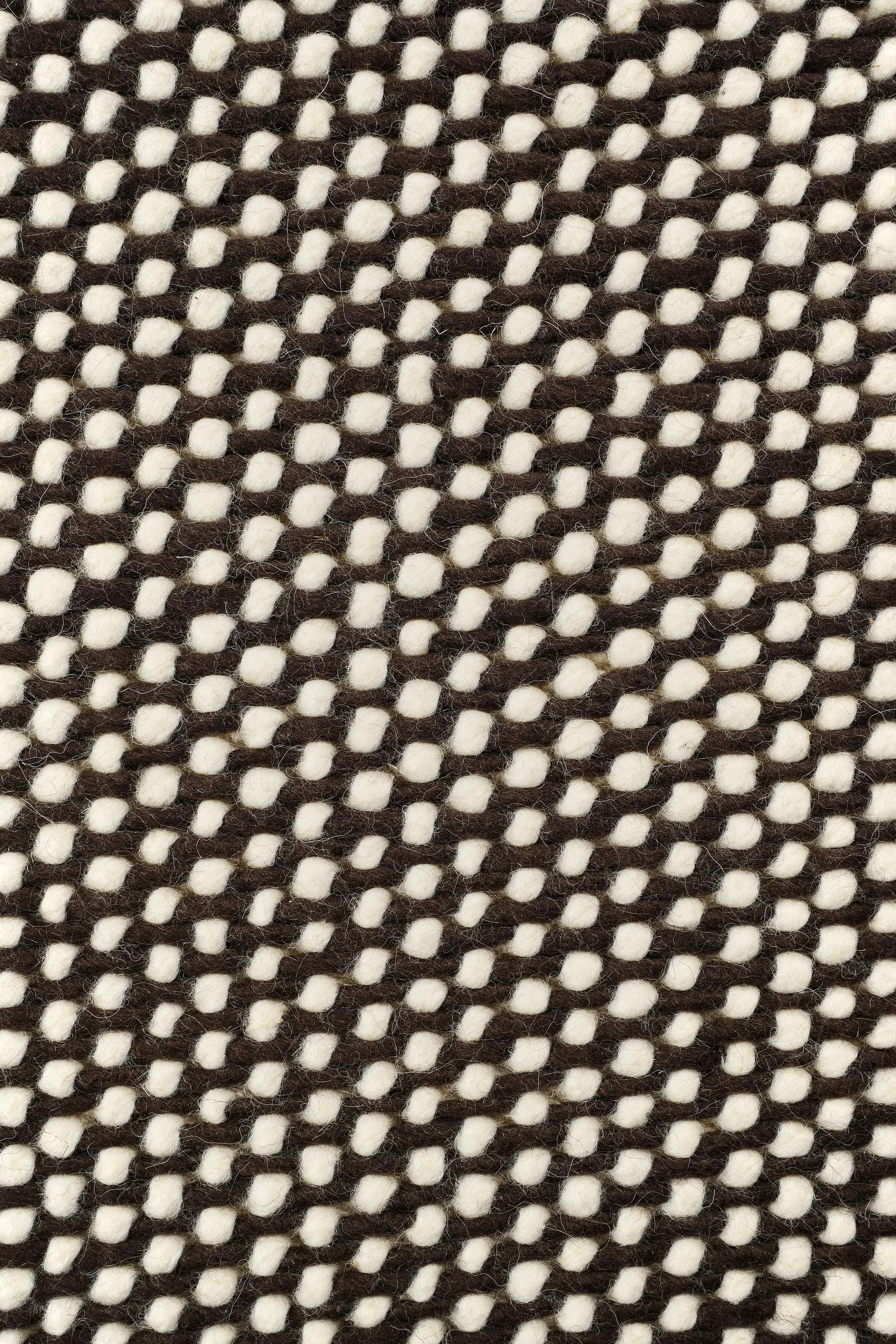 Hill ullteppe hvit/brun, 170x240 cm Scandi Living