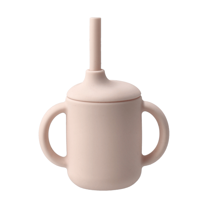 Idun kopp med sugerør silikon 120 ml - Blush - Scandi Living
