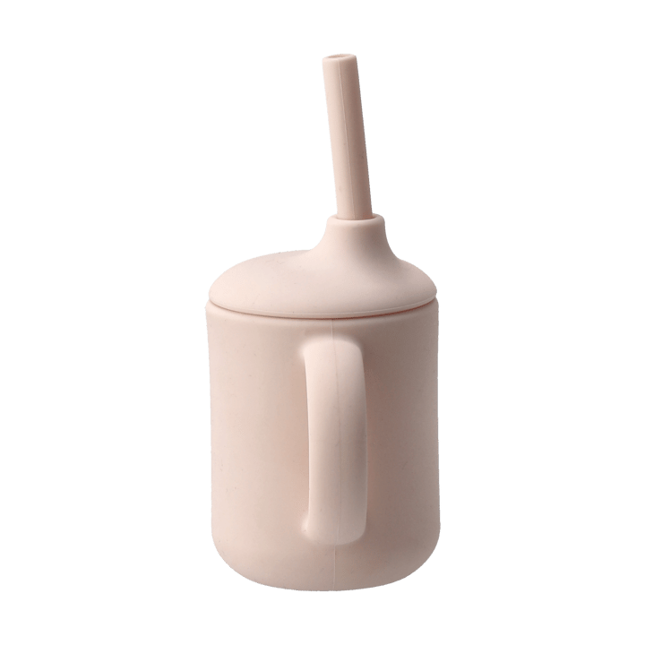 Idun kopp med sugerør silikon 120 ml, Blush Scandi Living