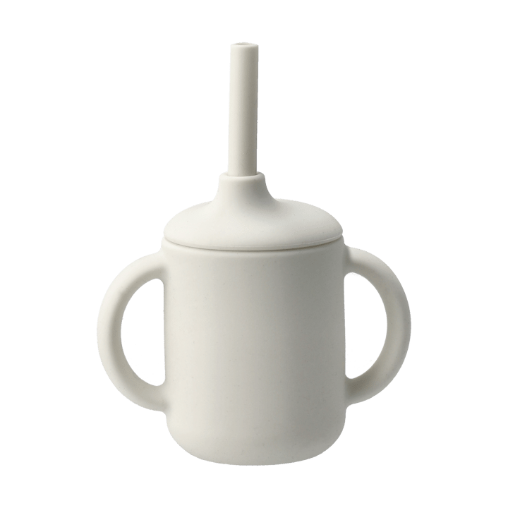 Idun kopp med sugerør silikon 120 ml - Vanilla - Scandi Living