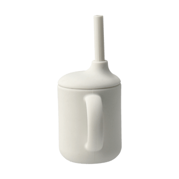 Idun kopp med sugerør silikon 120 ml - Vanilla - Scandi Living