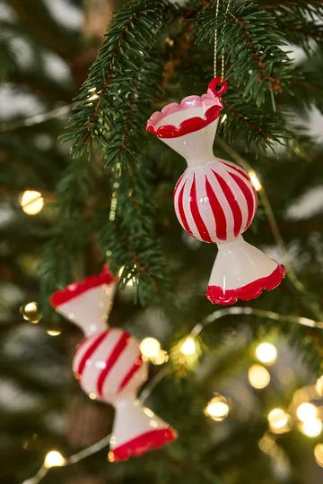 Jolly julekule 4-pk - Rød - Scandi Living