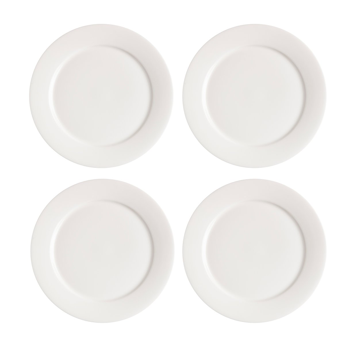 Scandi Living Kalk tallerken 21 cm 4-stk. hvit
