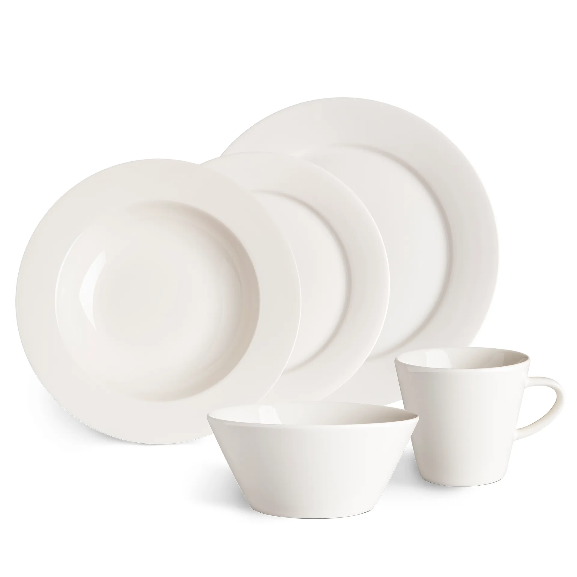 Kalk tallerken 28 cm, hvit Scandi Living