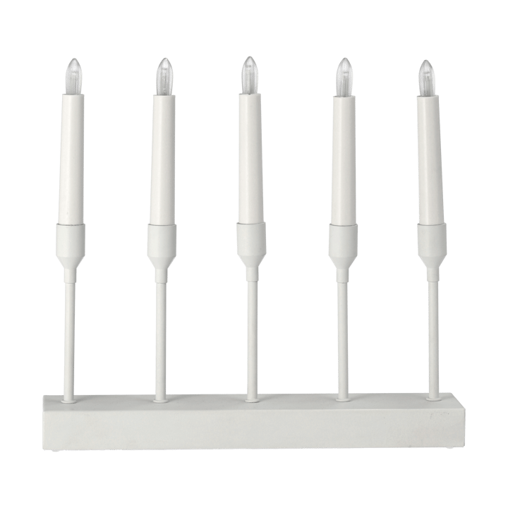 Kindle portabel adventslysestake 30 cm - Hvit - Scandi Living