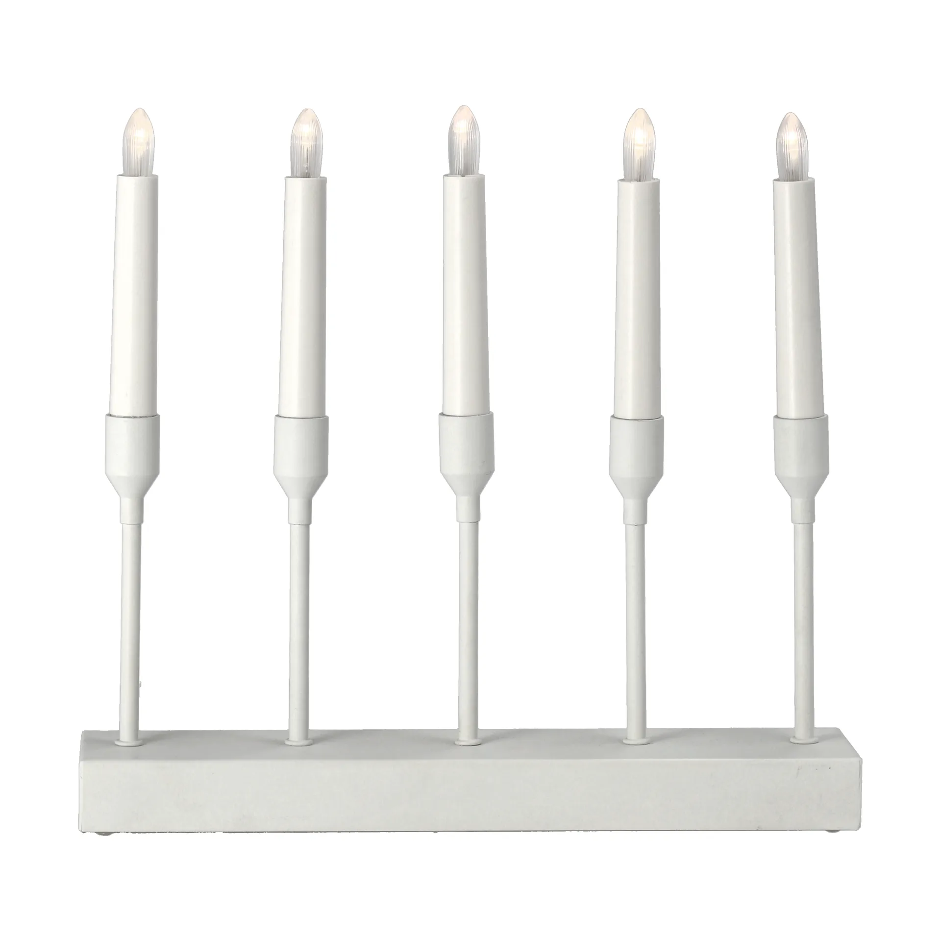 Kindle portabel adventslysestake 30 cm, Hvit Scandi Living