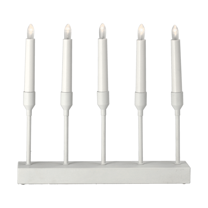 Kindle portabel adventslysestake 30 cm, Hvit Scandi Living