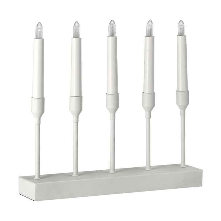 Kindle portabel adventslysestake 30 cm, Hvit Scandi Living