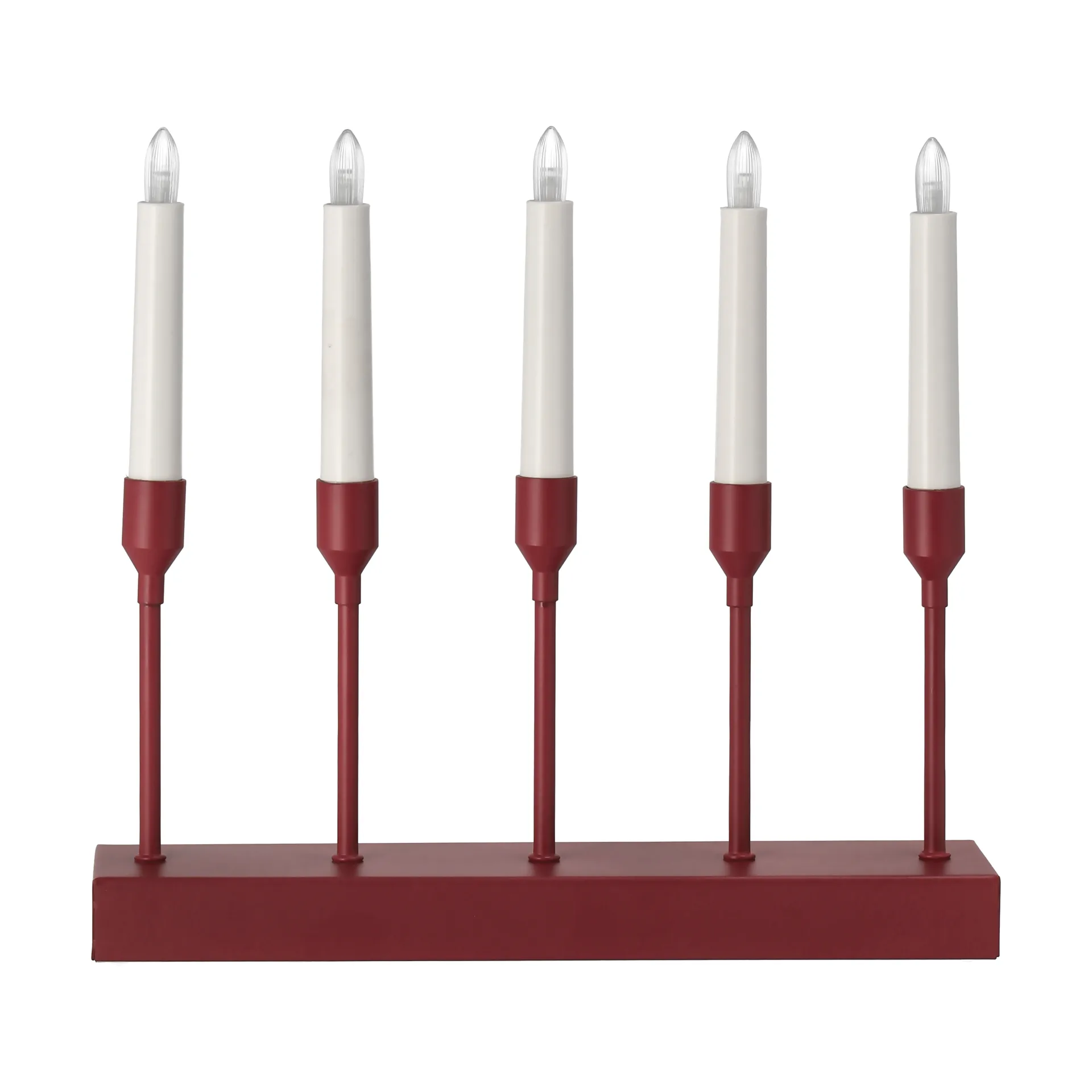 Kindle portabel adventslysestake 30 cm, Mørkerød Scandi Living