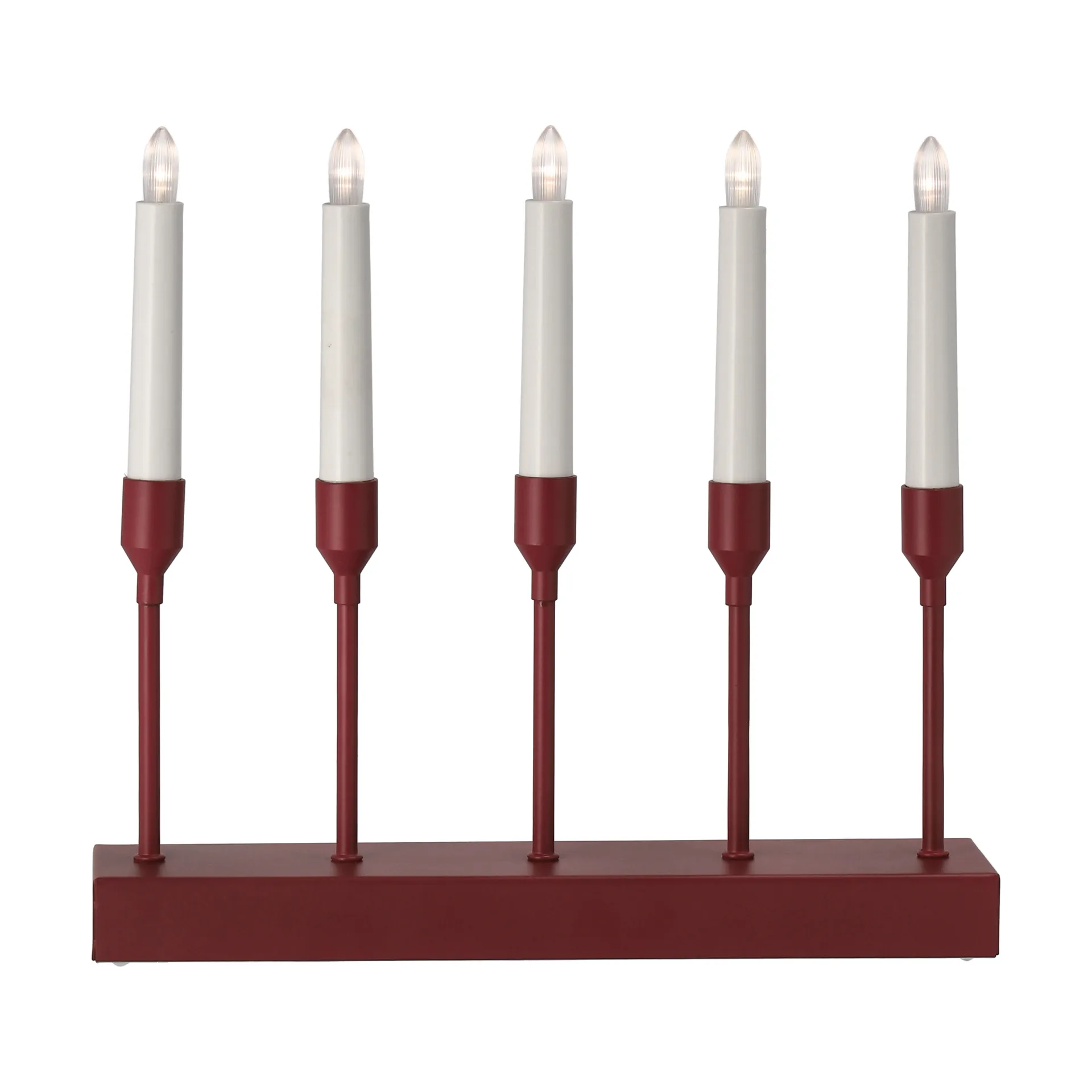 Kindle portabel adventslysestake 30 cm, Mørkerød Scandi Living