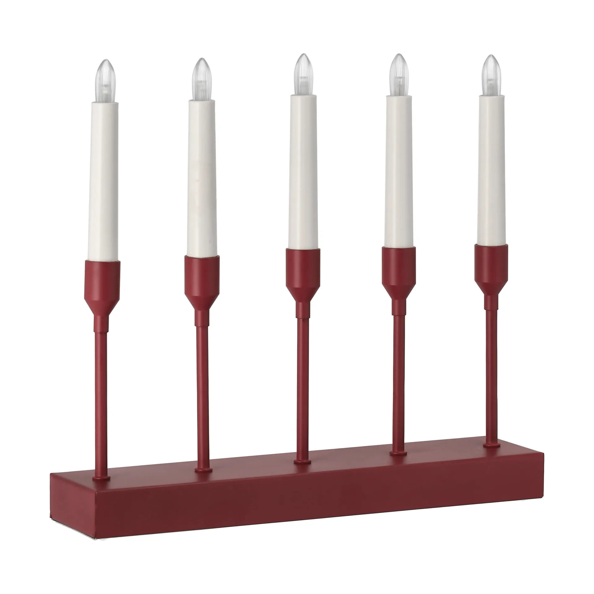 Kindle portabel adventslysestake 30 cm, Mørkerød Scandi Living